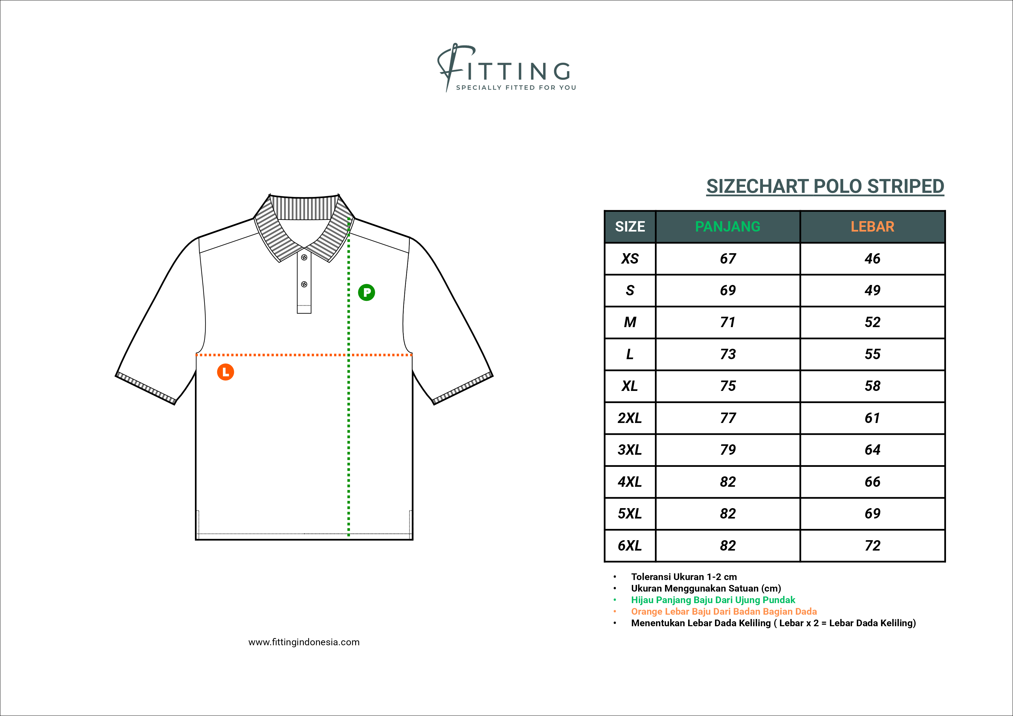Media Produksi Polo Striped